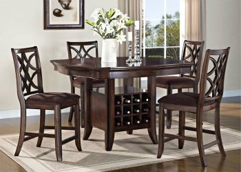 Keenan Counter Height Dining Table 60350 in Walnut by Acme [AMDS-60350-Keenan]