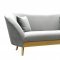 Chloe Sofa TOV-L6146 in Grey Velvet Fabric by TOV Furniture