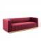 Charisma Sofa in Maroon Velvet Fabric by Modway w/Options