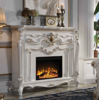 Picardy Fireplace AC01345 in Antique Pearl by Acme [AMFP-AC01345 Picardy]