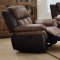 Jaylen Motion Sofa 55425 Toffee & Espresso Microfiber w/Options