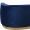 Julian Sofa 620 in Navy Velvet Fabric by Meridian w/Options