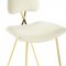 Ponder Bar Stool Set of 2 in Ivory Velvet by Modway