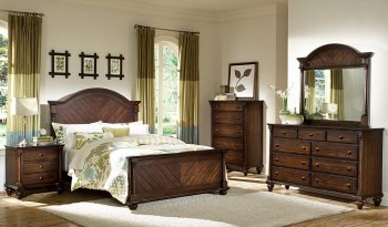 Cherry 1736 Chaplin Classic Bedroom by Homelegance w/Options [HEBS-1736 Chaplin]