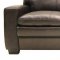 Dark Chocolate Full Leather Modern Living Room Sofa