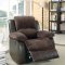 Cranley Motion Sofa 9700FCP in Chocolate Fabric by Homelegance