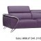 1513 Loveseat in Purple Half Leather by ESF w/Options