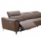 950 Power Reclining Sectional Sofa in Brown Leather by ESF