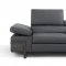 Rimini Sectional Sofa in Dark Gray Leather by J&M