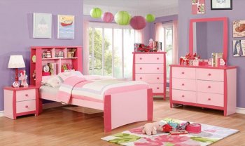 Marlee 4Pc Youth Bedroom Set CM7651PK in Pink w/Options [FAKB-CM7651PK-Marlee]