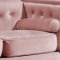 Taylor Sofa 642 in Pink Velvet Fabric by Meridian w/Options