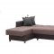 Lego Sectional Sofa Convertible in Brown Microfiber by Rain