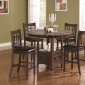 Cappuccino Finish Modern 5Pc Counter Height Dining Set