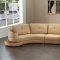 8090 Sectional Sofa in Honey Bonded Leather by American Eagle