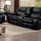 Bastrop Reclining Sofa 8230BLK in Black by Homelegance