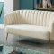 Dionne Loveseat CM5100IV in Ivory Flannelette Fabric w/Options