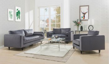 Heather Sofa 51070 in Gray Velvet by Acme w/Options [AMS-51070-Heather-Gray]