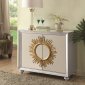 950709 Mirrored Doors Cabinet in Silver Tone by Coaster