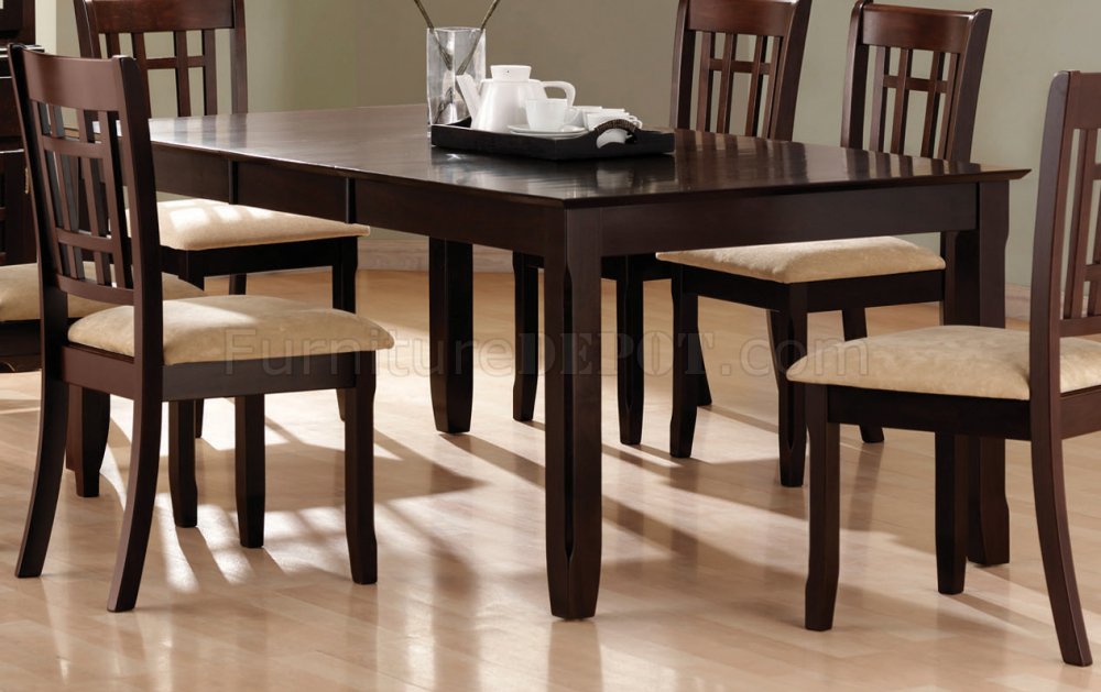 cappuccino dining room table