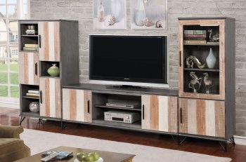 Binche TV Stand w/ 2 Pier Cabinets CM5592 in Gray/Multi-Tone [FATV-CM5592GY-Binche]