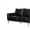 U858 Sofa & Loveseat in Black Leather Gel by Global w/Options