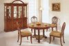 Light Brown Finish Classic 5Pc Dining Set w/Optional Buffet