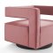 Booth Swivel Accent Chair in Dusty Rose Velvet by Modway