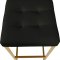 Nicola Counter Stool 907 Set of 2 Black Faux Leather by Meridian