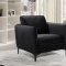 Poppy Sofa 690 in Black Velvet Fabric by Meridian w/Options