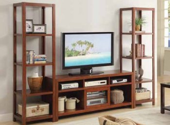 720131 TV Stand in Cinnamon by Coaster w/Optional Media Towers [CRTV-720131]