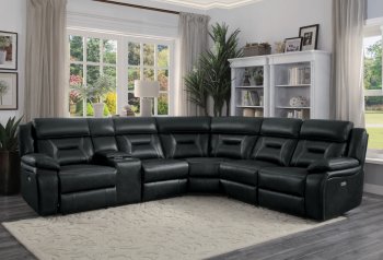 Amite Power Motion Sectional Sofa 8229DG Dark Gray- Homelegance [HESS-8229DG-Amite]