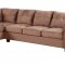 G904B Sectional Sofa w/Ottoman in Saddle Fabric by Glory