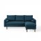 Revive Sectional Sofa in Azure Fabric by Modway