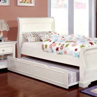 Mullan CM7944/CM7943 4Pc Kids Bedroom Set in White w/Options