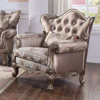 Jayceon Chair 54867 in Fabric & Champagne by Acme w/Options [AMAC-54867 Jayceon]