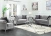 Frostine Sofa in Silver Tone Fabric 551161 by Coaster w/Options