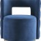 Theo Accent Chair 594 in Navy Velvet by Meridian