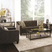 Avondale 503911 Sofa in Charcoal Fabric by Coaster w/Options