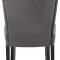 Shelby Dining Chair 725 Set of 2 Grey Velvet Fabric by Meridian