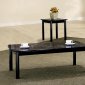 Black & Grey Marbled Laminate Tops Contemporary 3PC Table Set