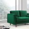 Emily Sofa 625 in Green Velvet Fabric by Meridian w/Options