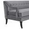 Concur Sofa in Gray Velvet Fabric by Modway w/Options