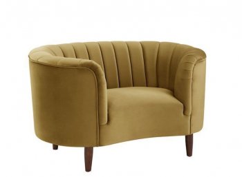 Millephri Chair LV00165 in Olive Yellow Velvet by Acme [AMAC-LV00165 Millephri]