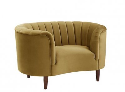 Millephri Chair LV00165 in Olive Yellow Velvet by Acme