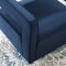 Booth Swivel Accent Chair in Midnight Blue Velvet by Modway