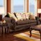 Branford SM7620 Sofa Brown Leatherette &Tan Fabric w/Options