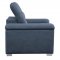 Alfio Sectional Sofa Sleeper Bed 9808BUE in Blue by Homelegance