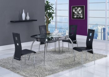 D1057DT 5Pc Dining Set by Global Furniture USA [GFDS-D1057DT-D1057DC]