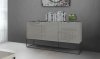 Vizzione Buffet in High Gloss Light Gray Lacquer by Casabianca