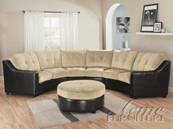 Ivory Ultra Plush & Bycast Sectional Sofa w/Optional Ottoman [AMSS-15020]